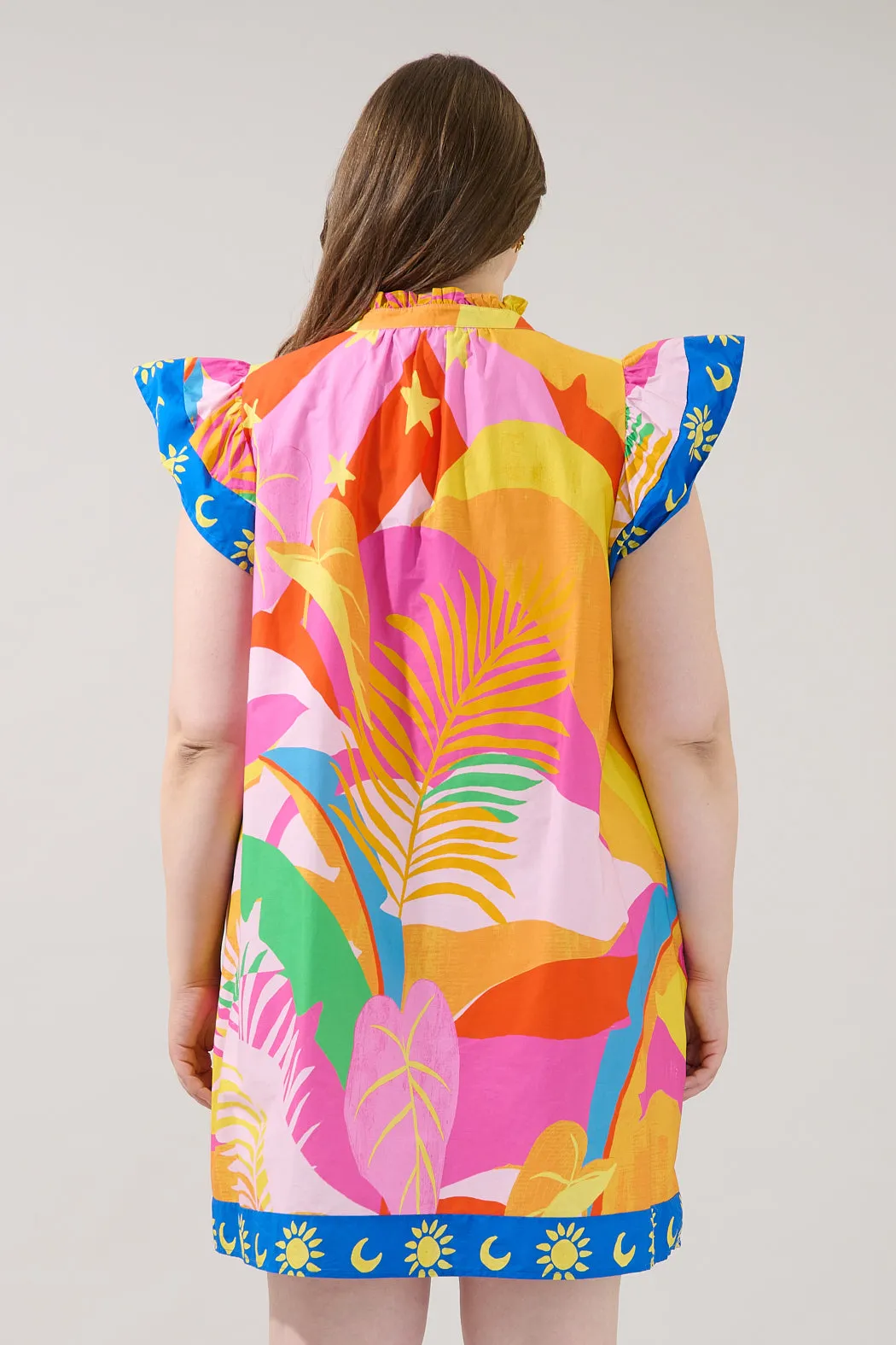Genna Shift Mini Dress Tropical Curve sold by Sugarlips product image thumbnail 2