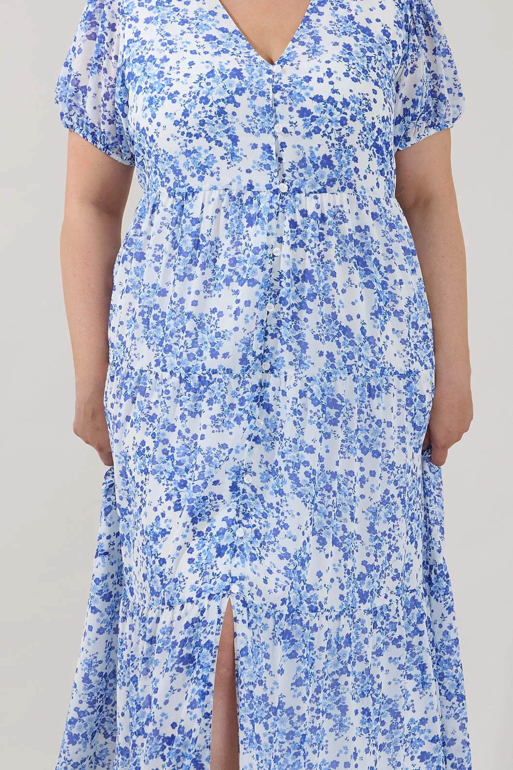 Tiered Maxi Dress Floral Curve sold by Sugarlips product image thumbnail 4