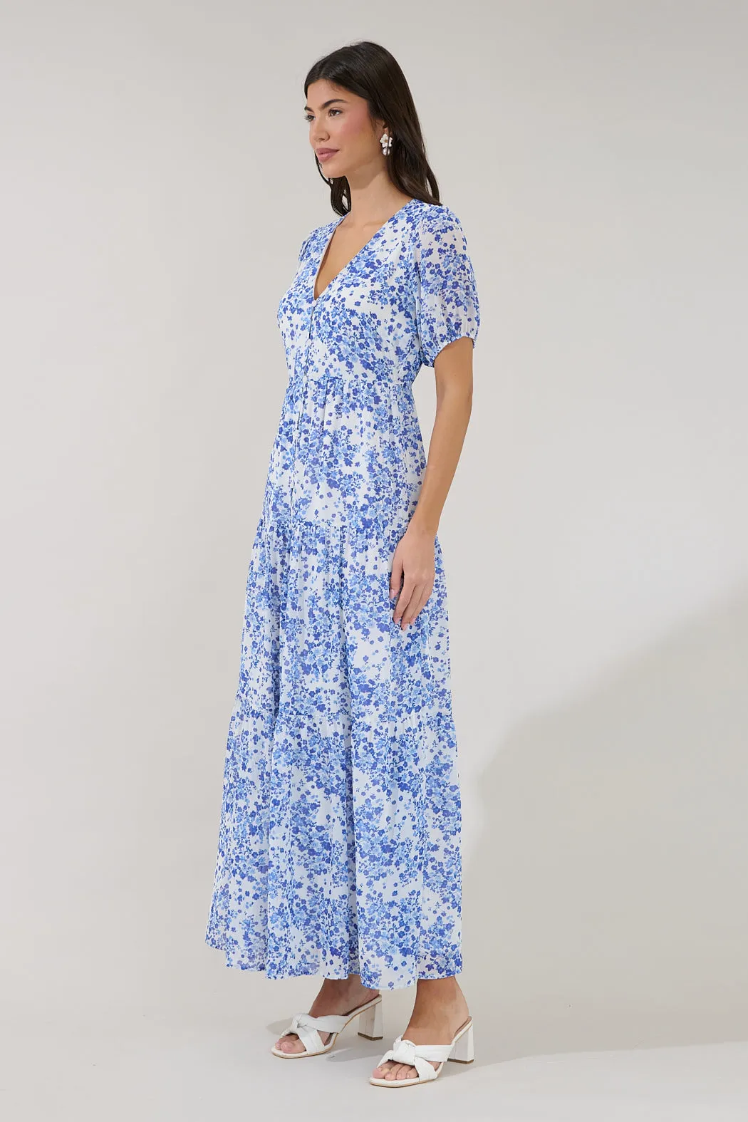 Tiered Maxi Dress Floral sold by Sugarlips product image thumbnail 3