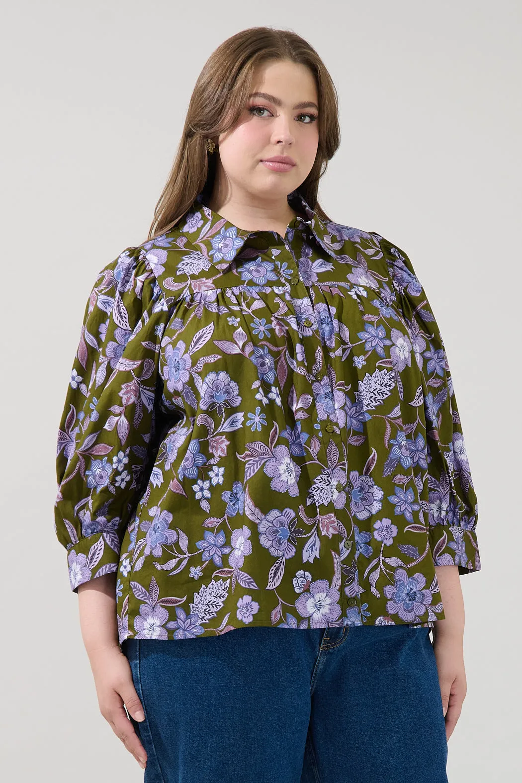 Fae Button Down Top Reverie Curve sold by Sugarlips product image thumbnail 3