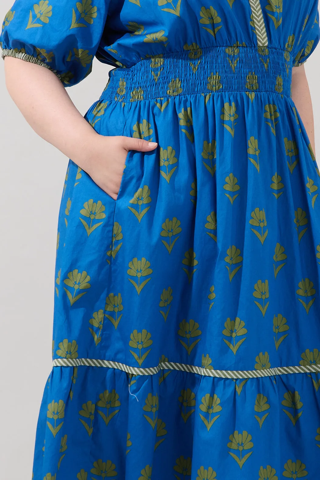 Jara Puff Sleeve Midi Dress Countryside Curve sold by Sugarlips product image thumbnail 4