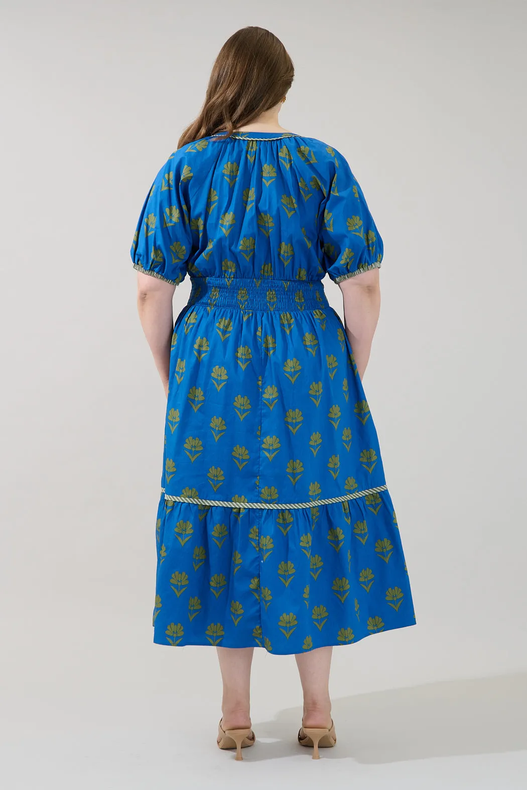 Jara Puff Sleeve Midi Dress Countryside Curve sold by Sugarlips product image thumbnail 2