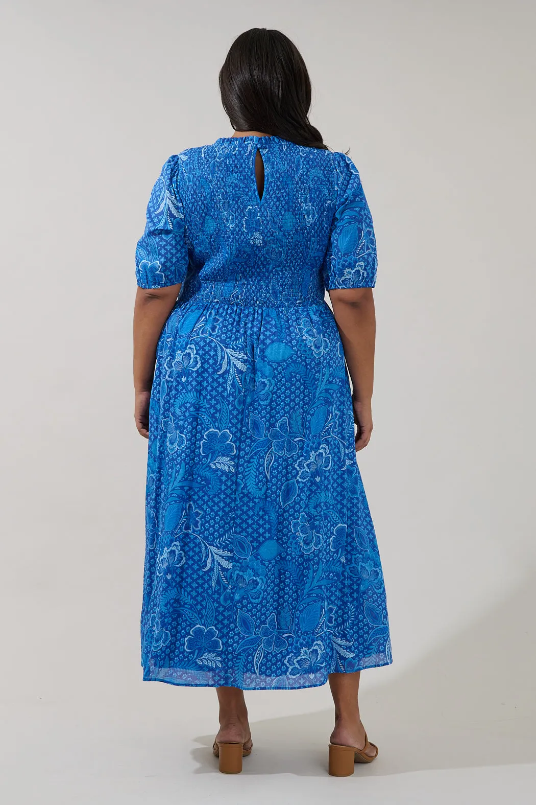 Bermy Smocked Maxi Dress Moonlit Curve sold by Sugarlips product image thumbnail 2