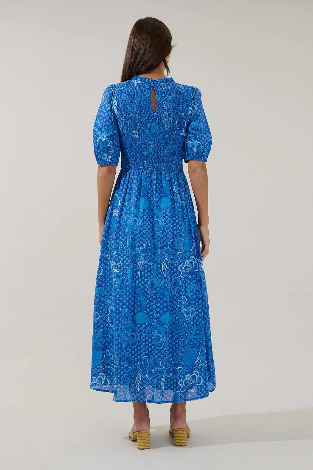 Bermy Smocked Maxi Dress Moonlit sold by Sugarlips product image thumbnail 2