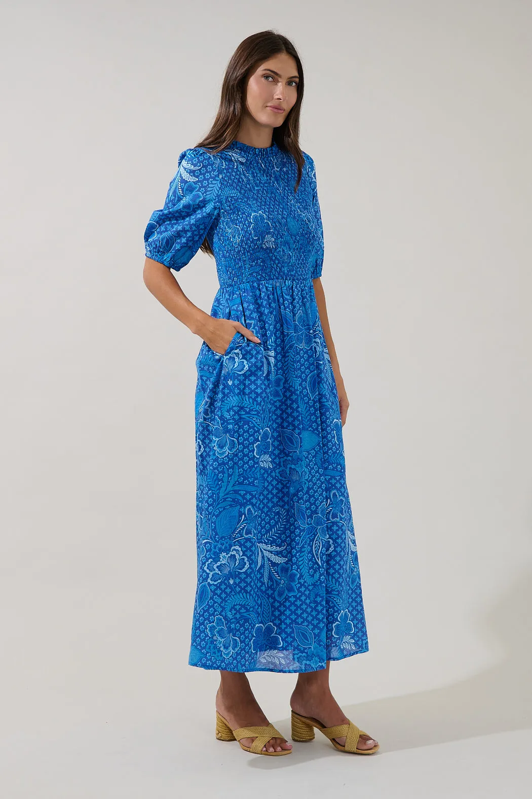 Bermy Smocked Maxi Dress Moonlit sold by Sugarlips product image thumbnail 3