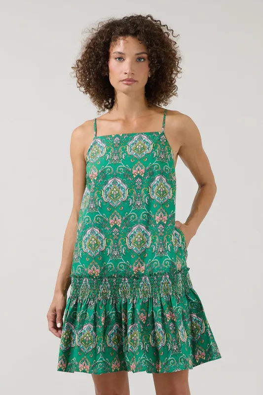Francia Shift Mini Dress Paisley made by Sugarlips