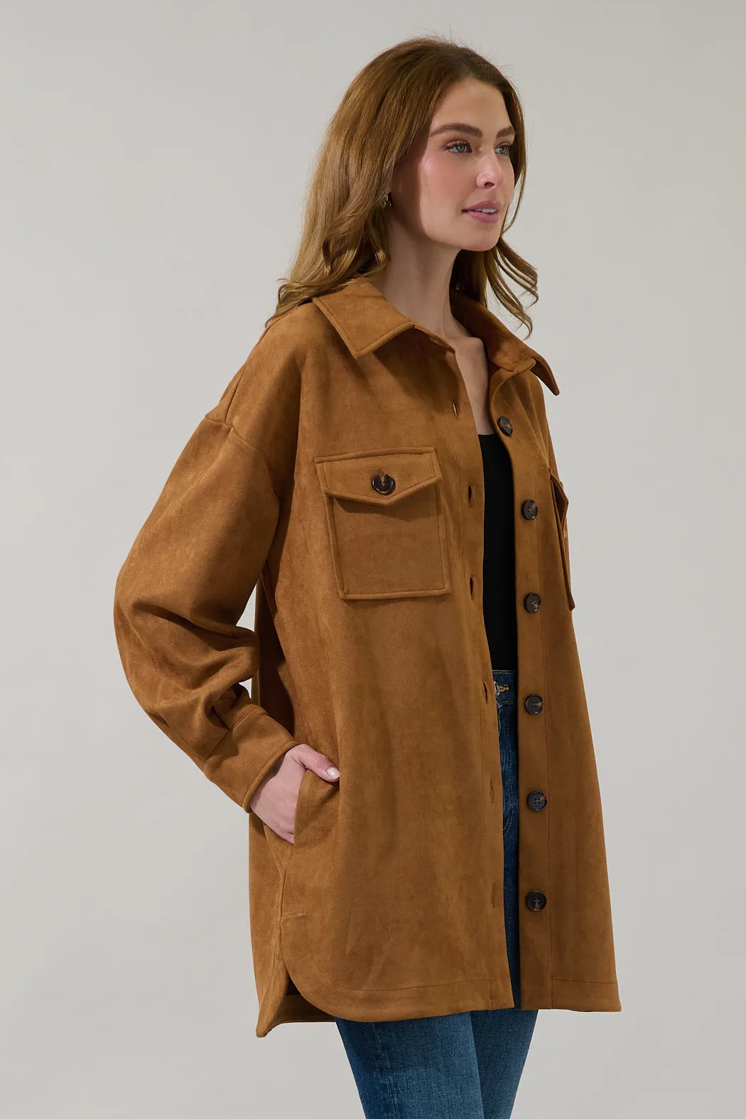Deniva Oversized Jacket Suede sold by Sugarlips product image thumbnail 3