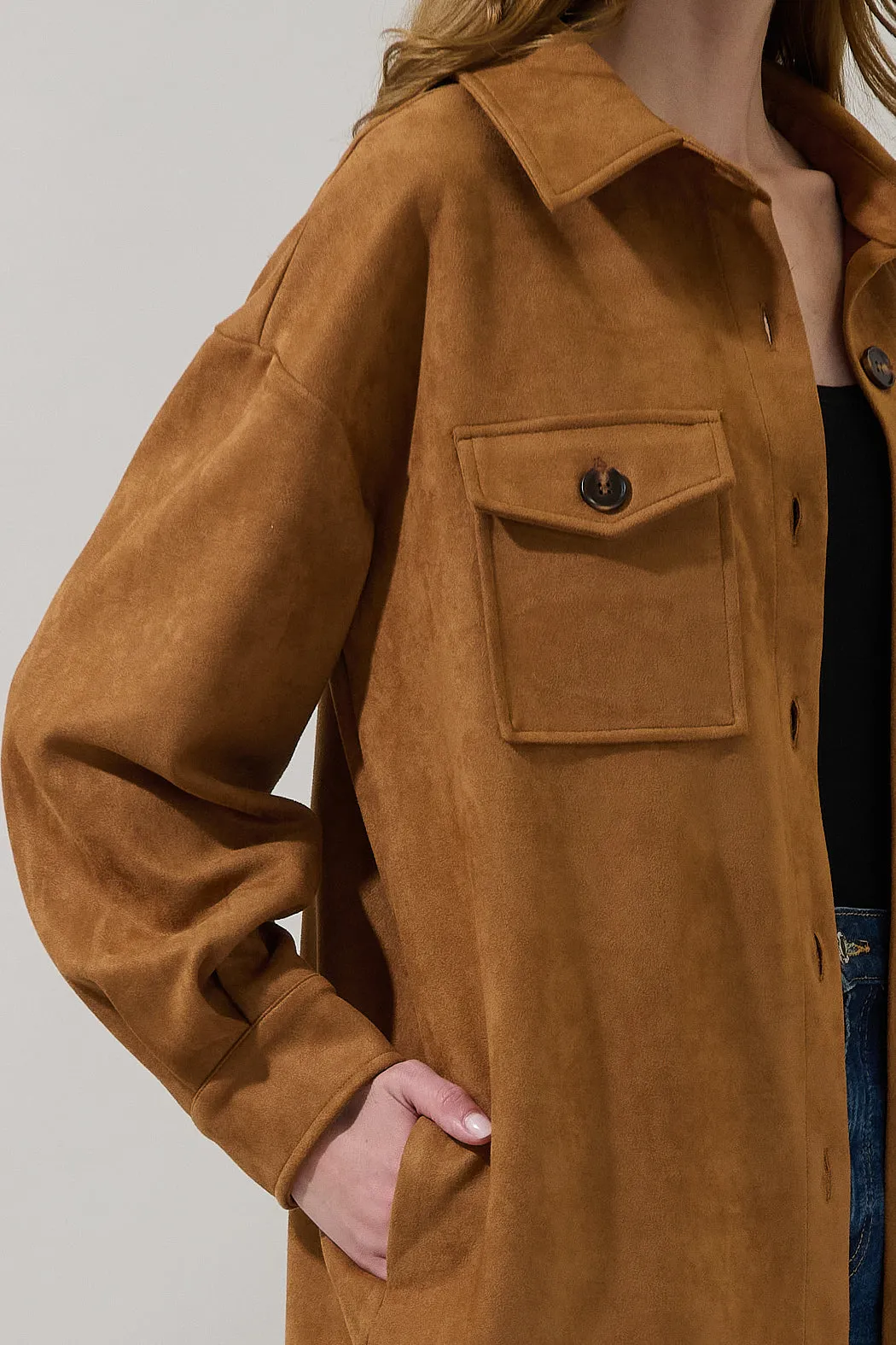 Deniva Oversized Jacket Suede sold by Sugarlips product image thumbnail 5