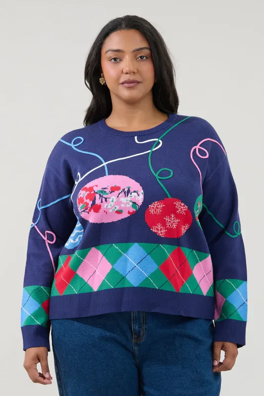 Deck The Halls Long Sleeve Sweater Curve made by Sugarlips