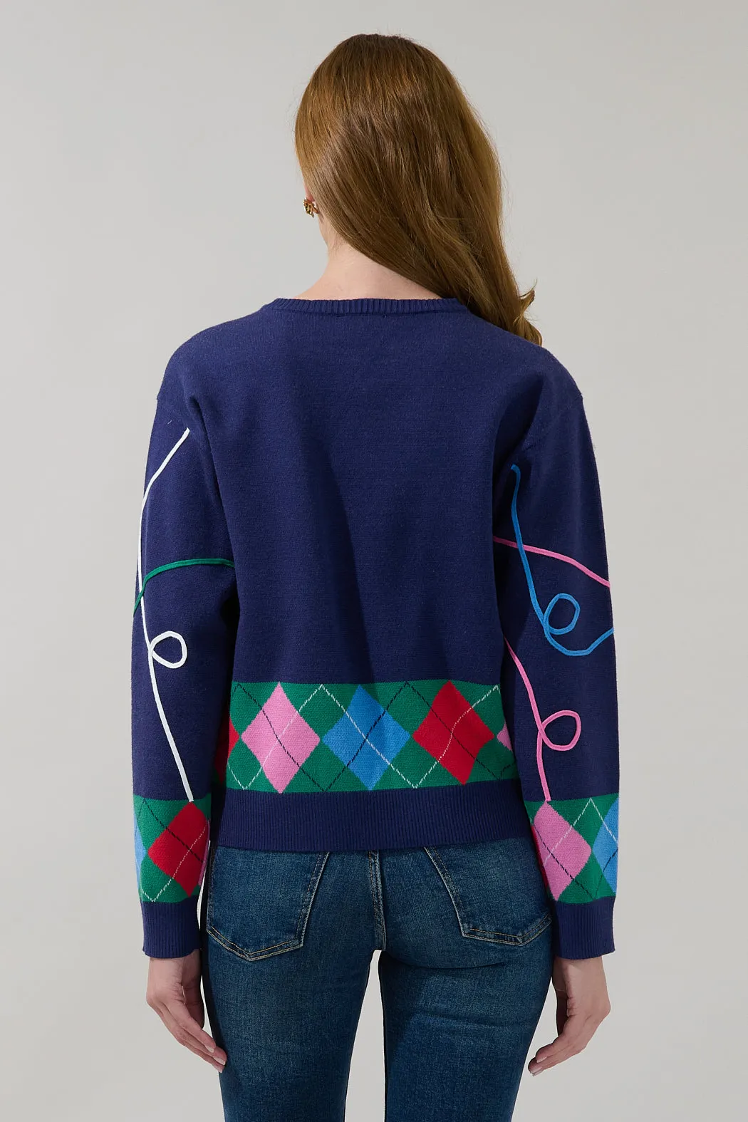 Deck The Halls Long Sleeve Sweater sold by Sugarlips product image thumbnail 2