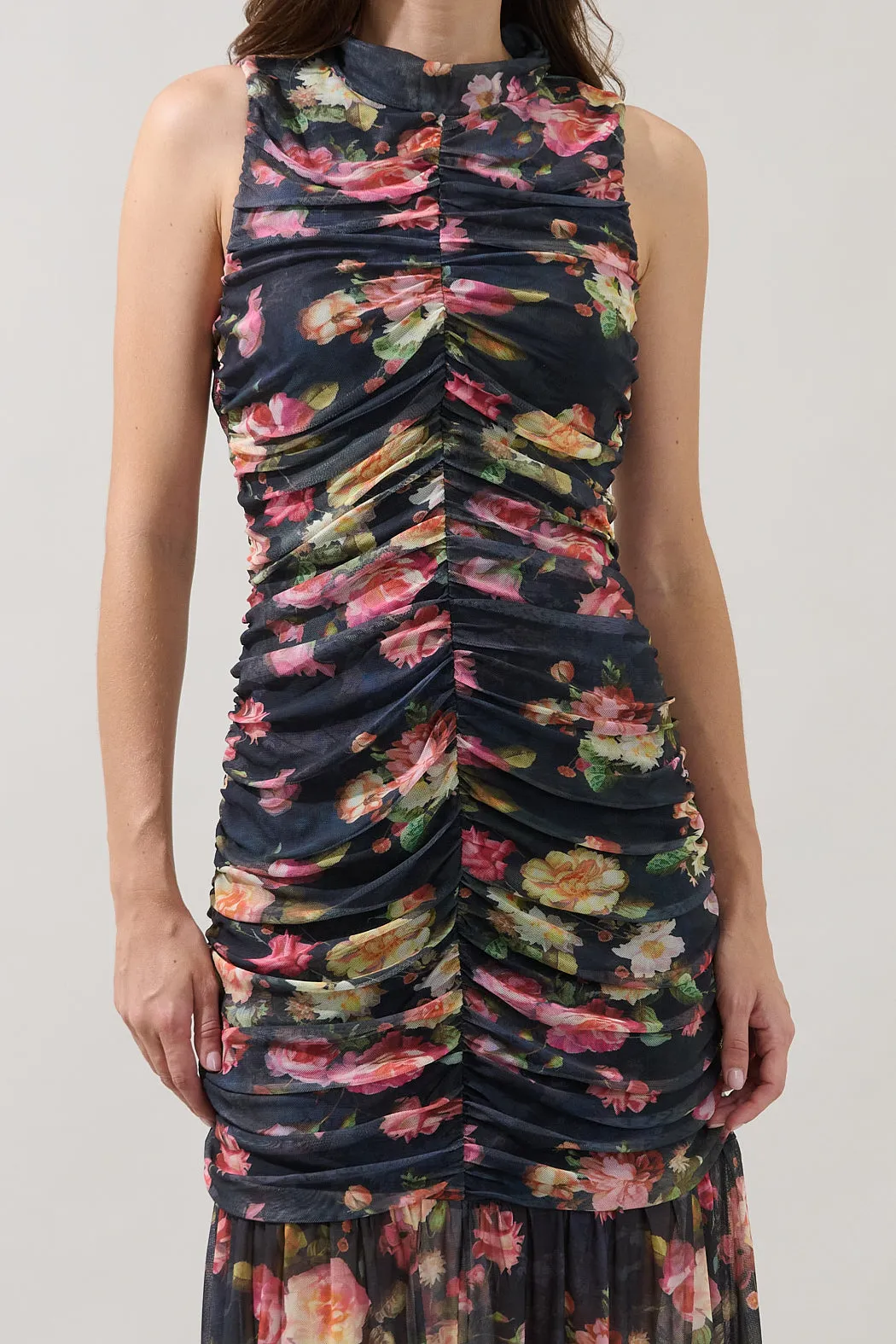 Helen Ruched Mesh Mermaid Maxi Dress sold by Sugarlips product image thumbnail 4