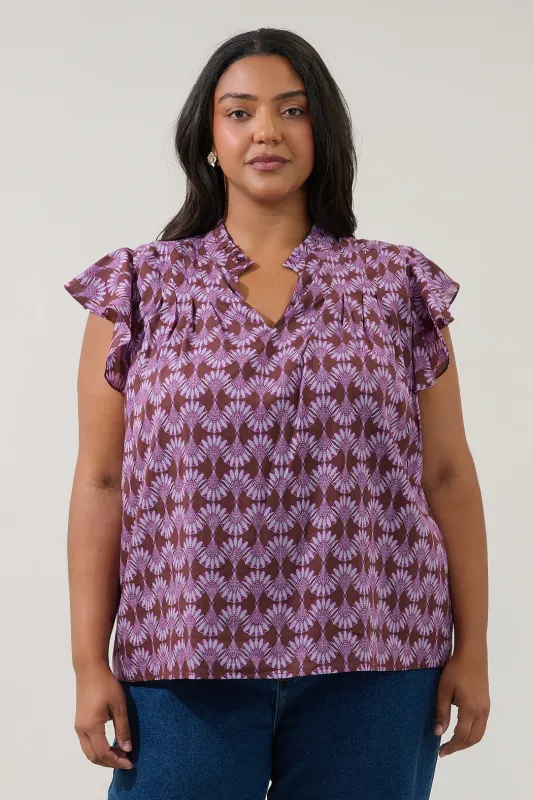 Cindi Ruffle Top Mosaic Curve made by Sugarlips