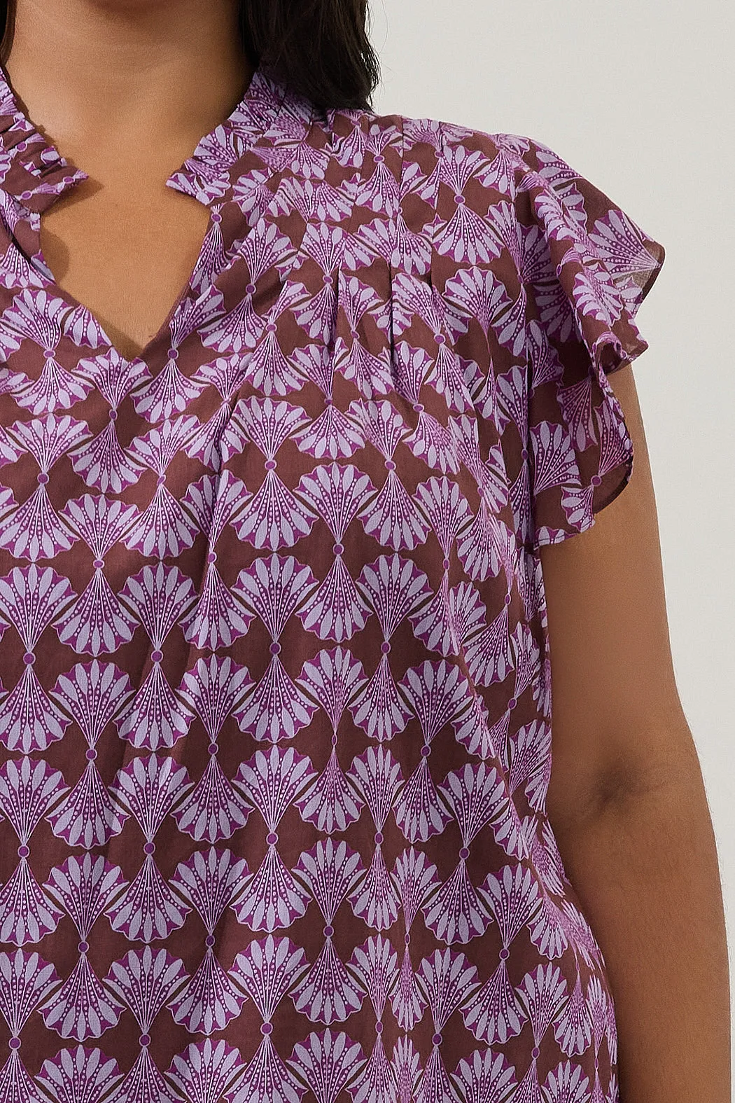 Cindi Ruffle Top Mosaic Curve sold by Sugarlips product image thumbnail 5