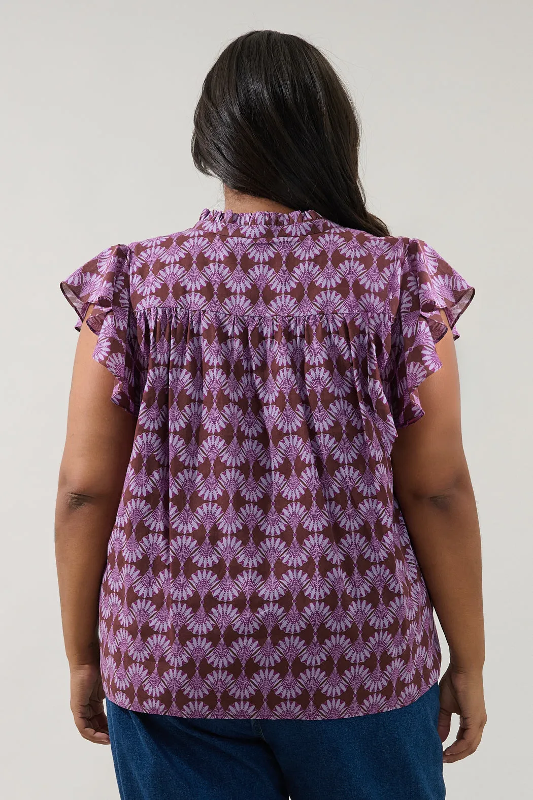 Cindi Ruffle Top Mosaic Curve sold by Sugarlips product image thumbnail 2