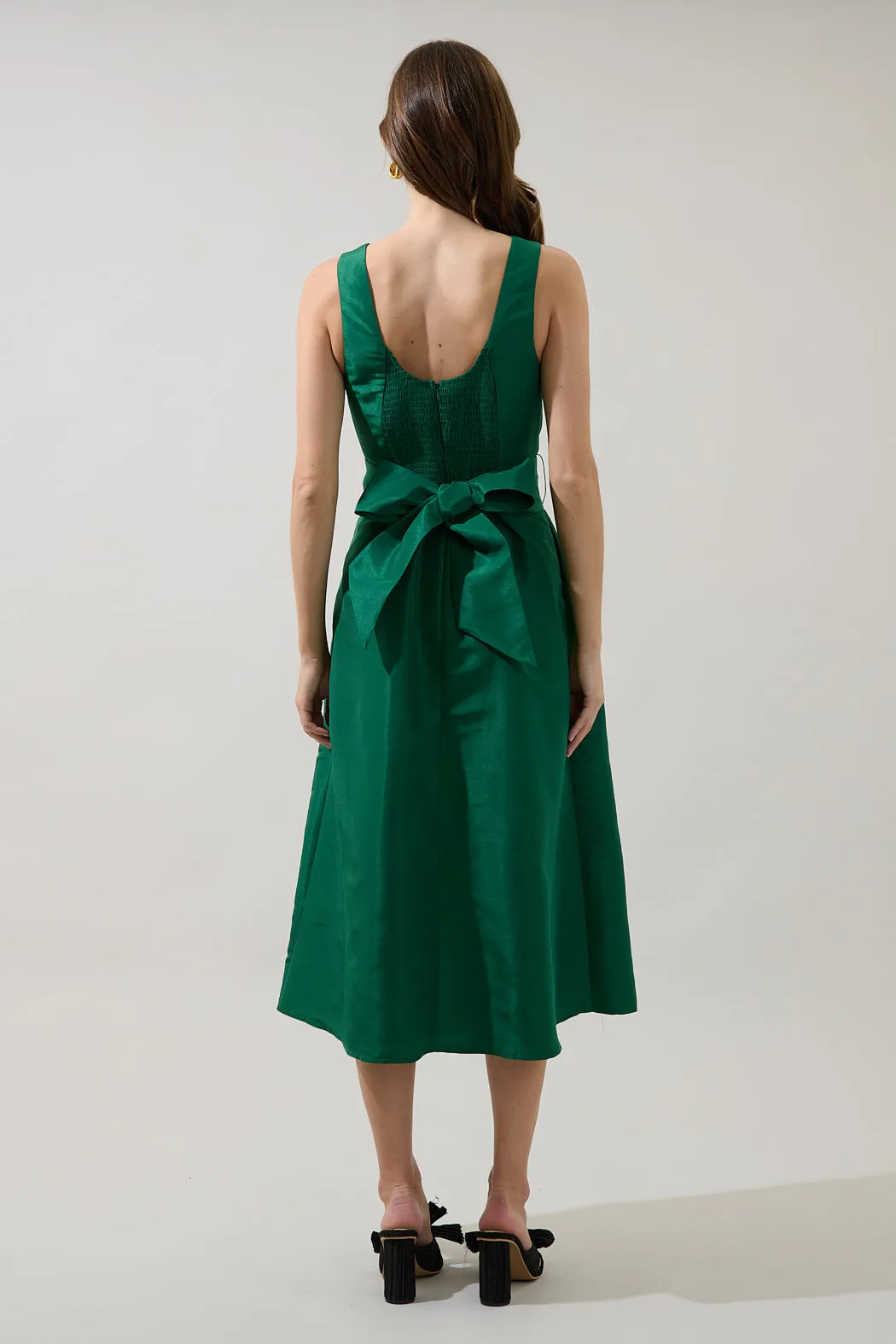 Meina Godet Midi Dress sold by Sugarlips product image thumbnail 3