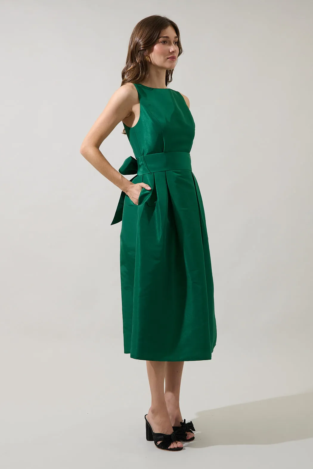 Meina Godet Midi Dress sold by Sugarlips product image thumbnail 4
