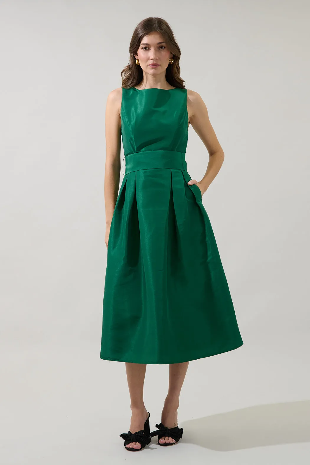 Meina Godet Midi Dress sold by Sugarlips product image thumbnail 2