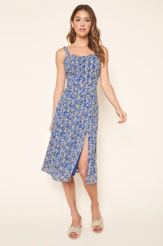 Darian Floral Midi Dress sold by Sugarlips