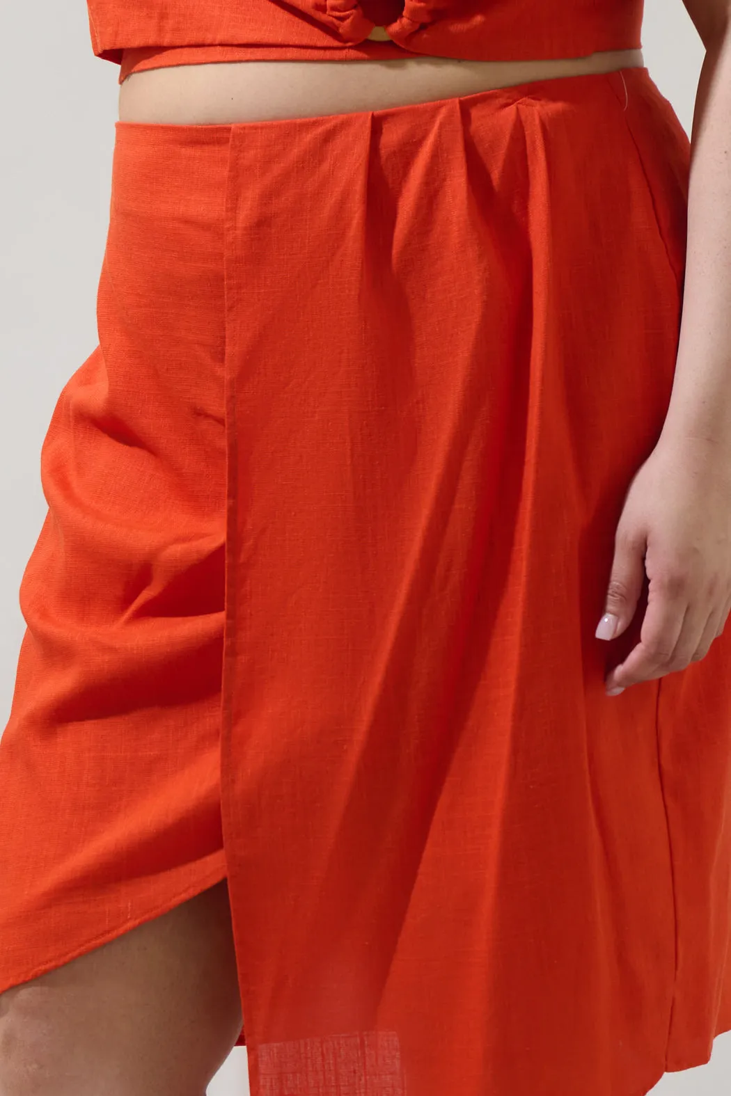 Bet On You Asymmetrical Midi Skirt Curve sold by Sugarlips product image thumbnail 5