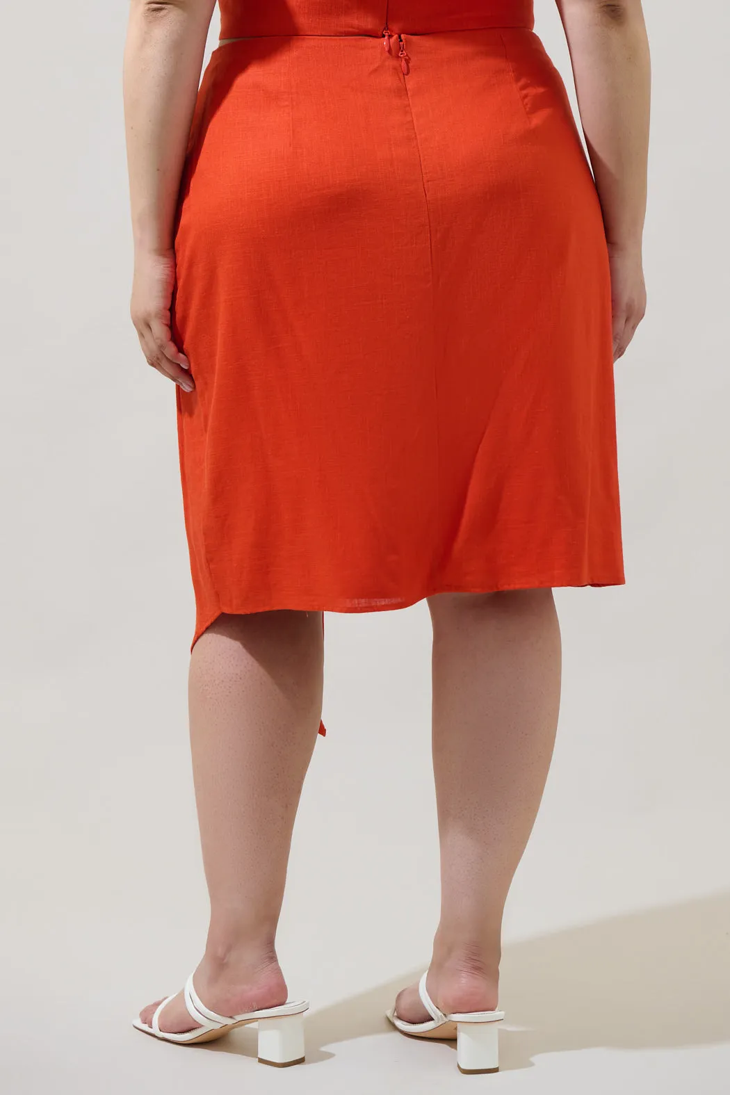 Bet On You Asymmetrical Midi Skirt Curve sold by Sugarlips product image thumbnail 2
