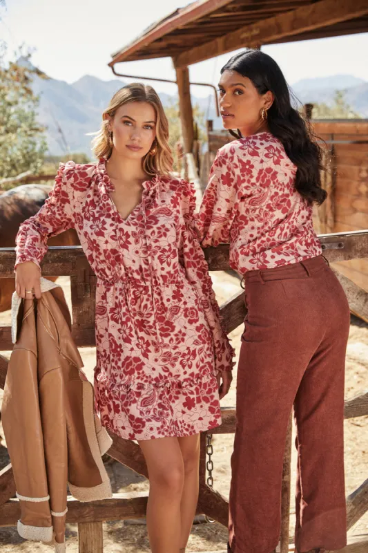 Everything Nice Karly Ruffle Frilled Shift Dress sold by Sugarlips