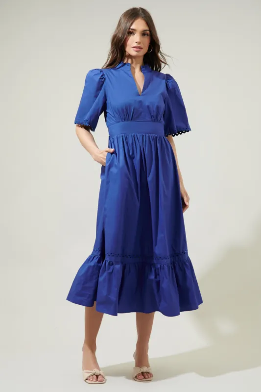 Camden Poplin Midi Dress sold by Sugarlips