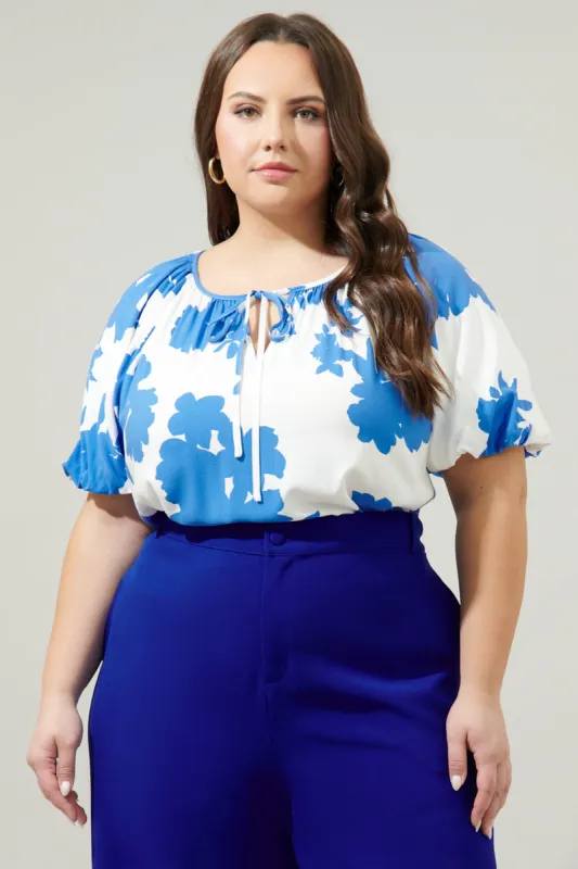 Don't Be Shy Overseas Balloon Sleeve Top Curve sold by Sugarlips