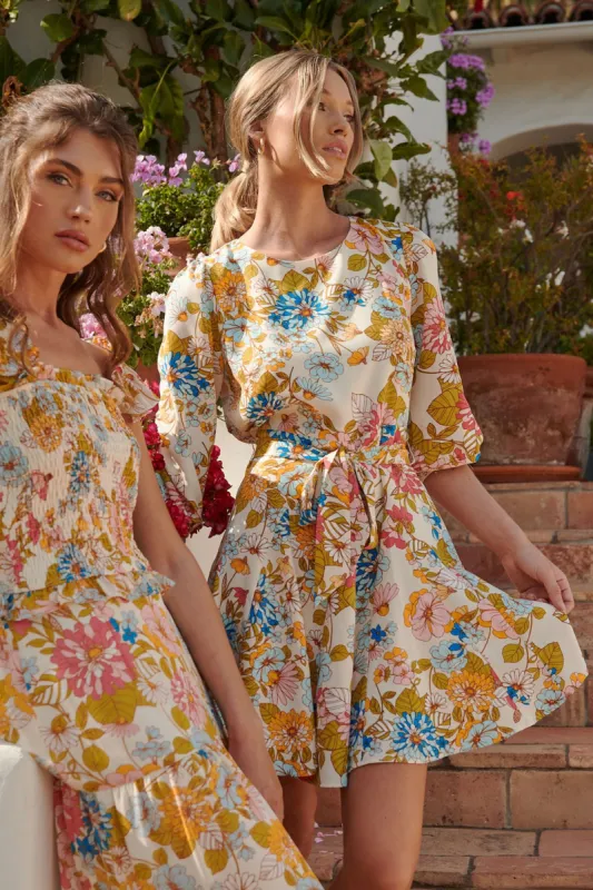La Rochelle Balloon Sleeve Derby Dress sold by Sugarlips