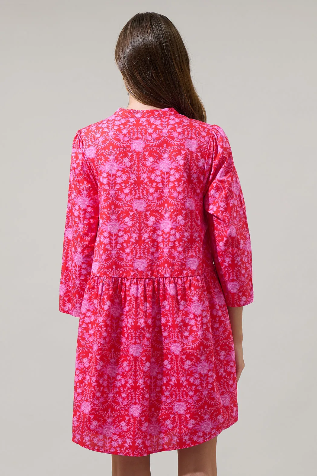 Cecy Floral Brie Button Down Dress sold by Sugarlips product image thumbnail 3