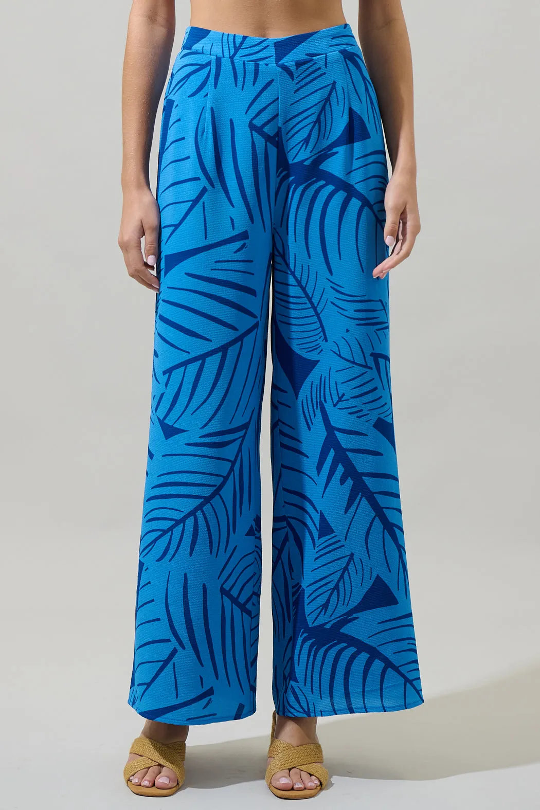 Maia Tropics Elena Floral Wide Leg Pants sold by Sugarlips