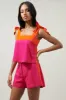 Viceland Tie Strap Color Block Crop Top sold by Sugarlips