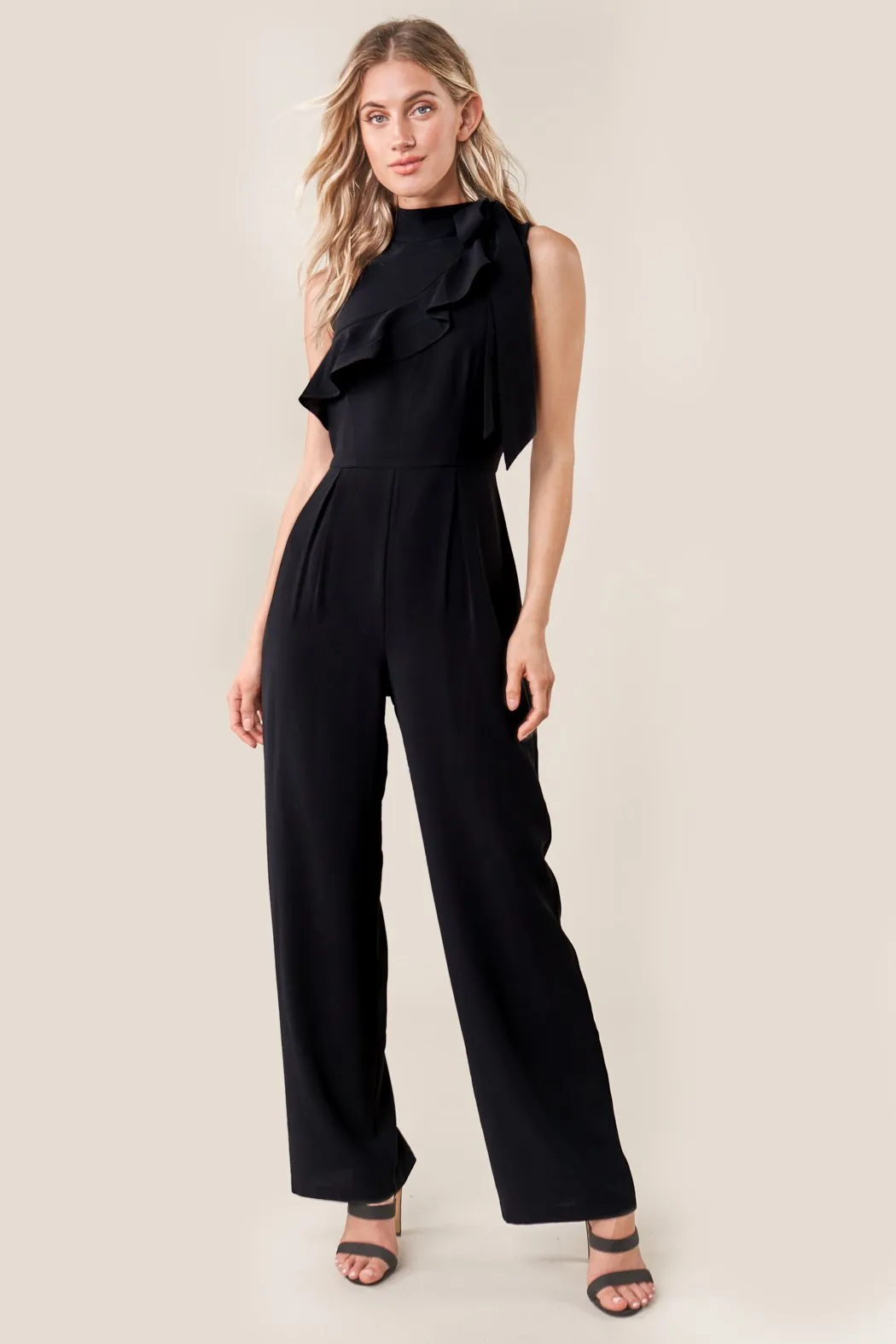 Daring Demi Neck Tie Jumpsuit sold by Sugarlips