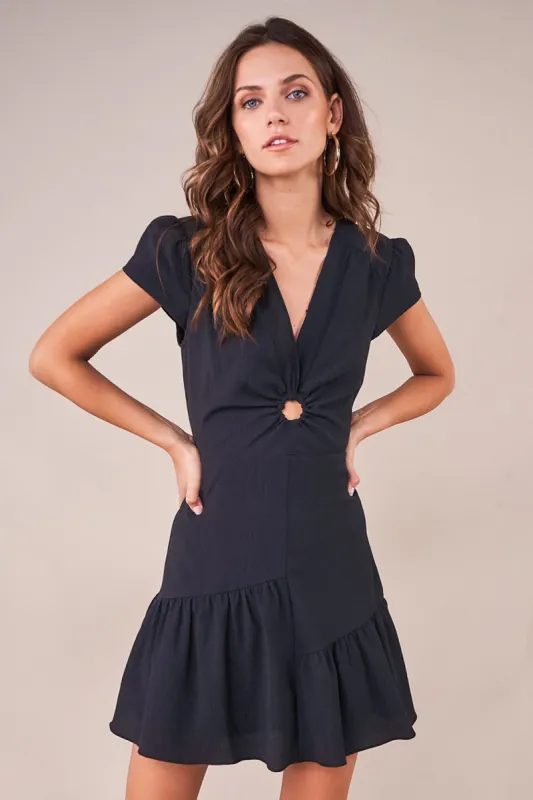 Jacqueline Ring Accent Mini Dress sold by Sugarlips