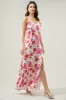 Maui Floral Portia Open Back Maxi Dress sold by Sugarlips