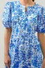 Lover Girl Blue Floral Alba Puff Sleeve Mini Dress sold by Sugarlips