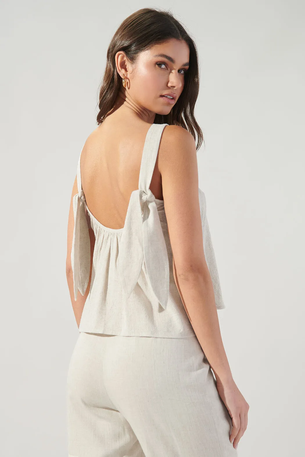 Saint Tropez Square Neck Knot Strap Top sold by Sugarlips