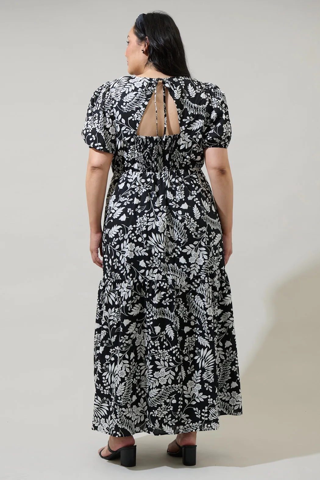 Pine Hill Floral Becca Tiered Maxi Dress Curve sold by Sugarlips product image thumbnail 2