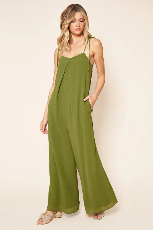 Catch A Breeze Wide Leg Jumpsuit sold by Sugarlips