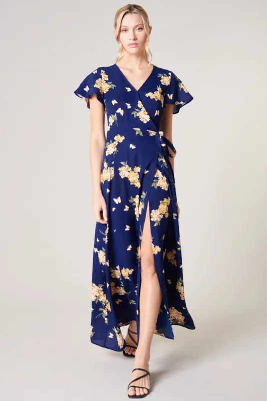 Over the Moon Lunar Maxi Wrap Dress sold by Sugarlips