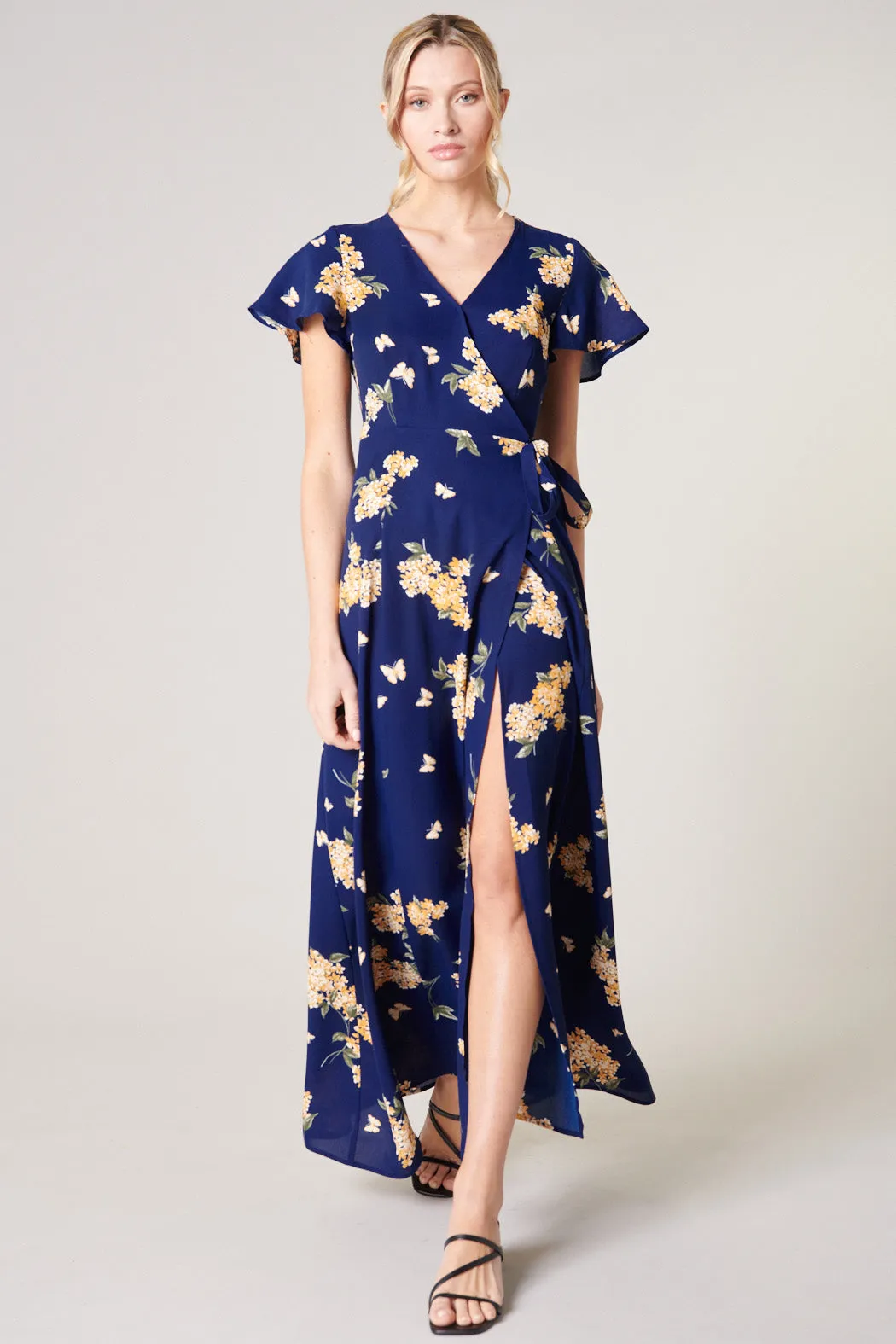 Over the Moon Lunar Maxi Wrap Dress sold by Sugarlips