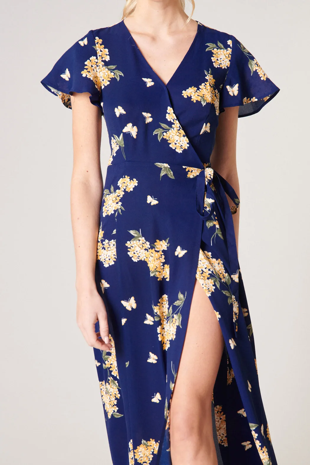 Over the Moon Lunar Maxi Wrap Dress sold by Sugarlips product image thumbnail 4