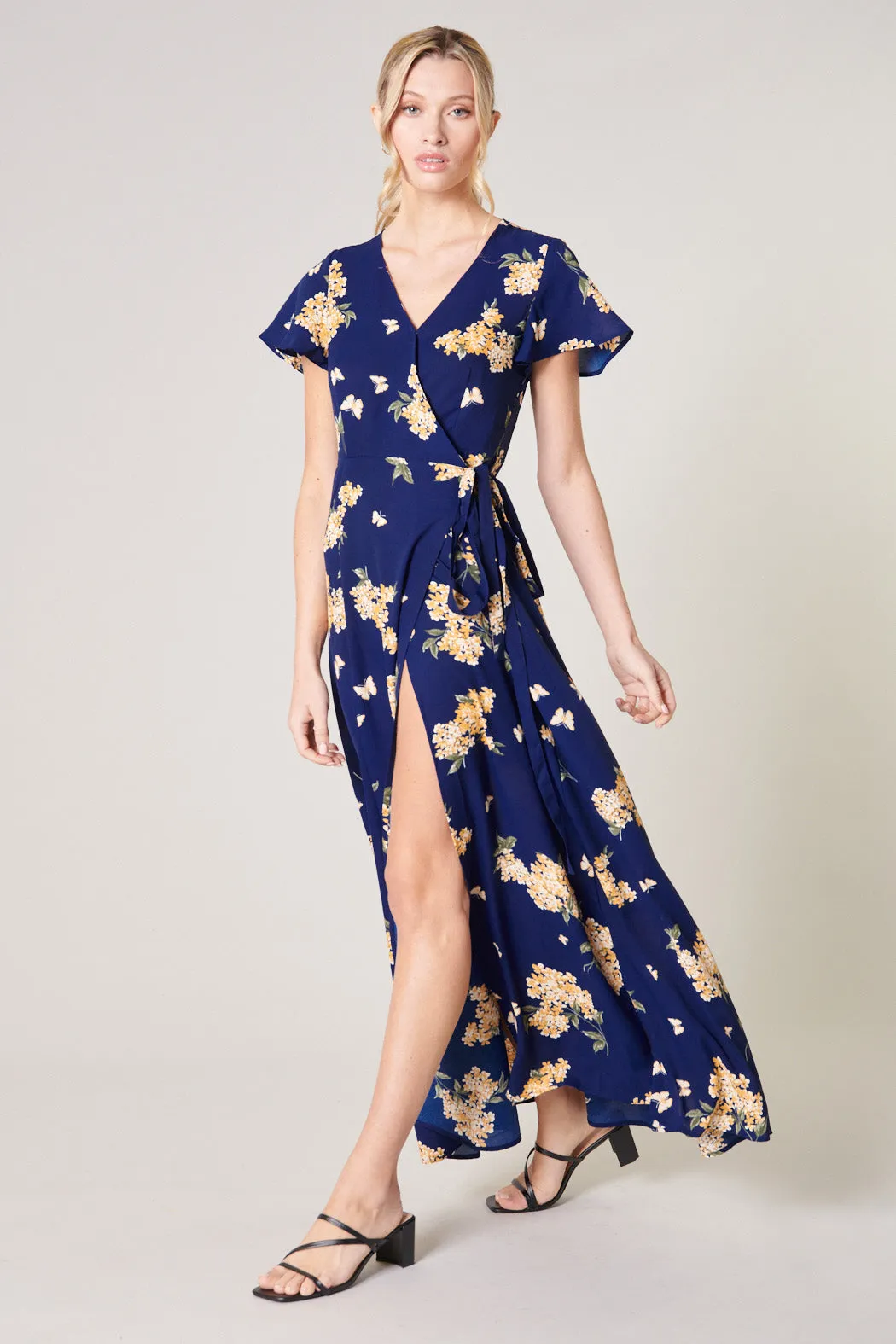 Over the Moon Lunar Maxi Wrap Dress sold by Sugarlips product image thumbnail 3