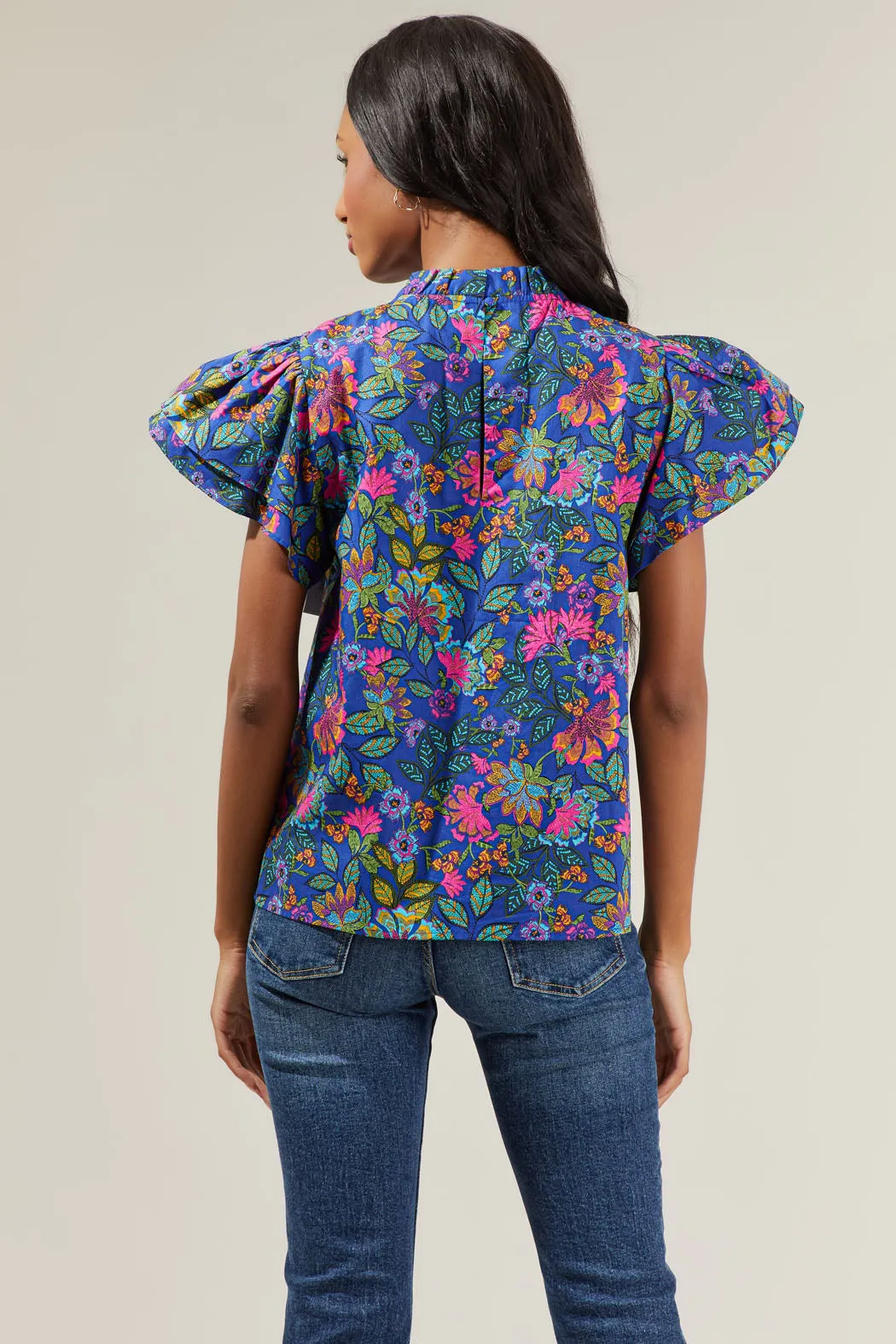 Karol Floral Ruffle Top sold by Sugarlips product image thumbnail 2
