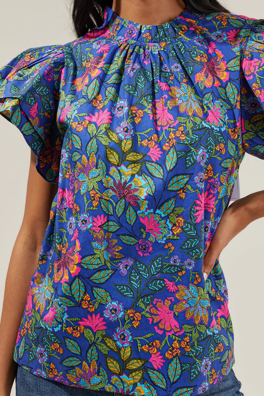 Karol Floral Ruffle Top sold by Sugarlips product image thumbnail 5