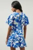 Khol Floral Flouncy Mini Dress sold by Sugarlips