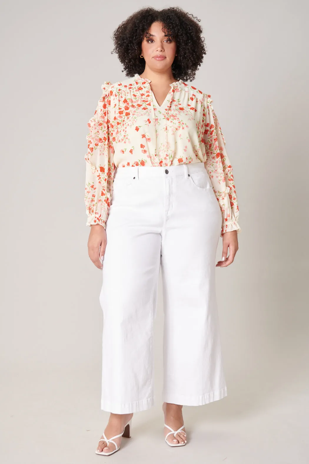 Love Bomb Raj Ruffle Balloon Sleeve Blouse Curve sold by Sugarlips product image thumbnail 5