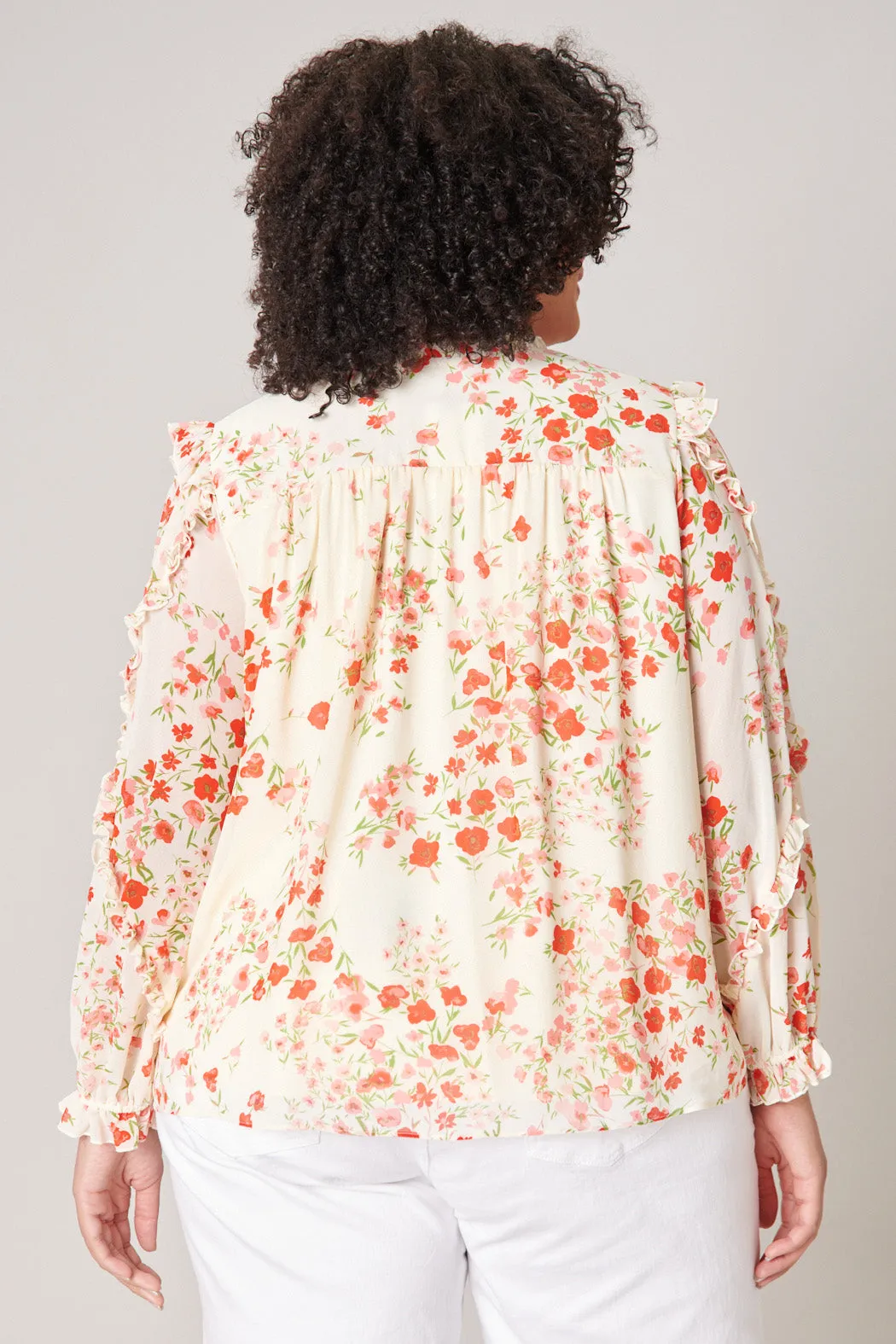 Love Bomb Raj Ruffle Balloon Sleeve Blouse Curve sold by Sugarlips product image thumbnail 3