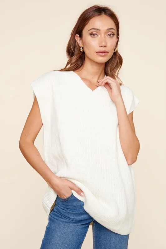 Gretchen V Neck Sweater Vest sold by Sugarlips
