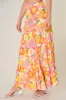 Zippy Tropical Floral Bellingham Tiered Maxi Skirt sold by Sugarlips