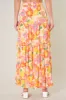 Zippy Tropical Floral Bellingham Tiered Maxi Skirt sold by Sugarlips